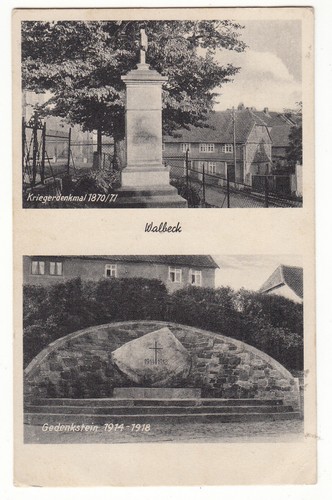 Walbeck kriegerdenkmal - ak,