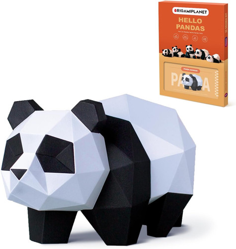 Origami panda bastelset - origami,