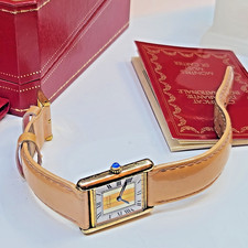 Cartier Tank Vermeil Trinity