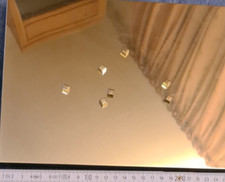 Gold Magnet Tafel mit Magneten Art Pin Wand gut  Größe 27 x 21 cm Metall Vintage