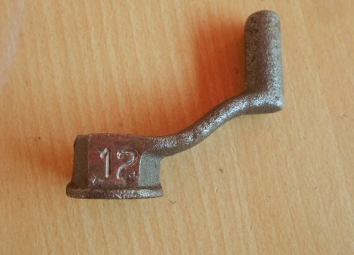 Rasspe kurbelmutter m12 - m12, man