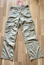 edc youth by esprit Jungen  Cargo Hose mit verstellbarer Bund,Camel Gr.158 Neu!