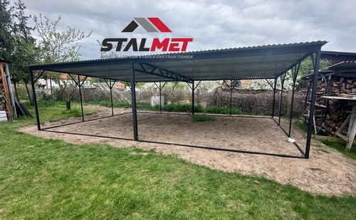 Carport blechgarage 6x5x2 14m - +carport,