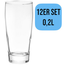 12x Van Well Glas 0,2 l