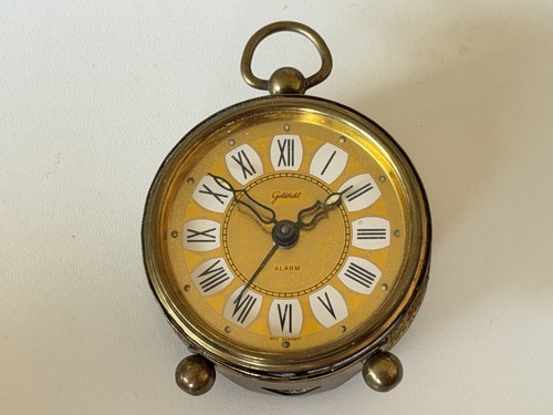 Vintage reisewecker goldbühl - reisewecker,