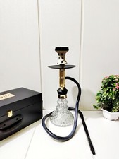 Tragbare moderne Mini Glas Shisha Komplettset mit Tragetasche Tasche