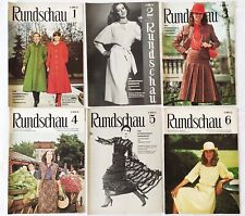 RUNDSCHAU 1979, 12 Hefte Modezeitschrift Magazin für Schneider & Designer