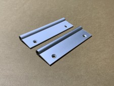 Aluminium Scharnier 14,5cm x 4,3cm gesenkte Löcher 5mm Bohrung M10 o. 8mm