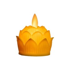 LED Lotus Kerze Flammenlos