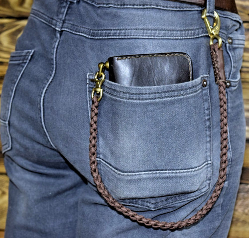 Wallet chain paracord messing - wallet,