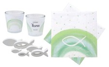 Kommunion Deko Taufe Set Grün