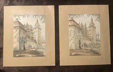 Aquarell Zeichnungen um 1890