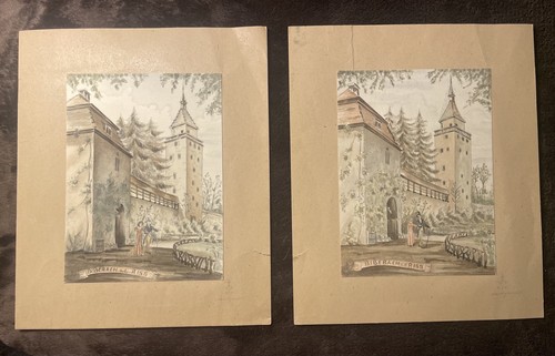 Aquarell zeichnungen 1890 - aquarell, um