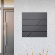 Briefkasten Postkasten Design Zeitungsfach Zeitungsrolle Edelstahl Anthrazit