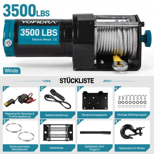 3500lbs elektrische seilwinde - elektrische,