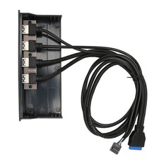 5,25 Zoll USB 3.0 Front Panel Hub 4 Ports 5Gbps High Speed 19pin USB Frontscheib