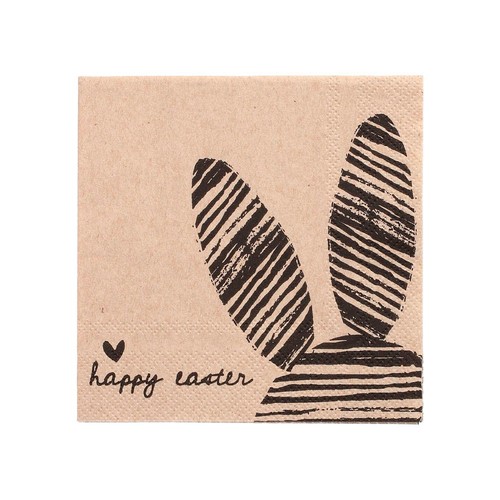 Papstar servietten bunny happy - bunny,