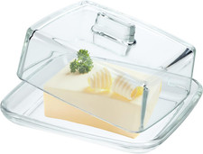 Butterdose aus Glas