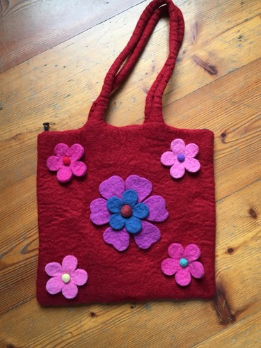 Schultertasche aus wollfilz - schultertasche,