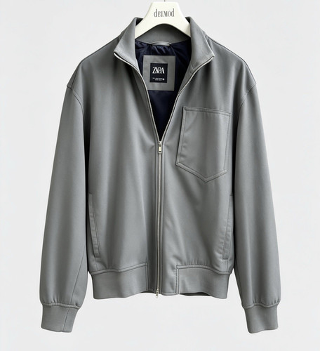 Zara bomberjacke grau - zara, grau–
