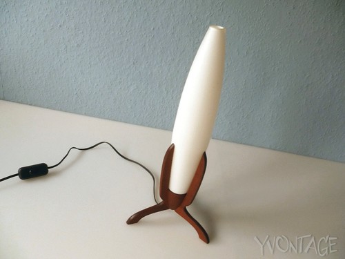 Stylische teak tischlampe - teak,