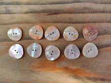 10 Perlmutt Knöpfe 25mm Perlmuttknöpfe Muschel 