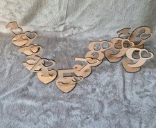 Tischzahlen/Tischnummern Holz Hochzeit