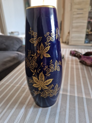 Lindner kueps vase echt cobalt - vase,