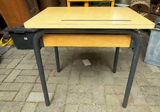 SCHULBANK SITZBANK SCHREIBTISCH ALT XI 2646H