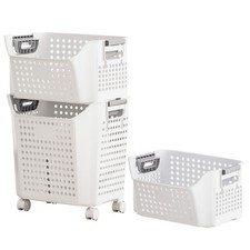 Wäschekorb mit Rollen