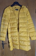 Steppmantel maisgelb mit Kapuze Gr.48