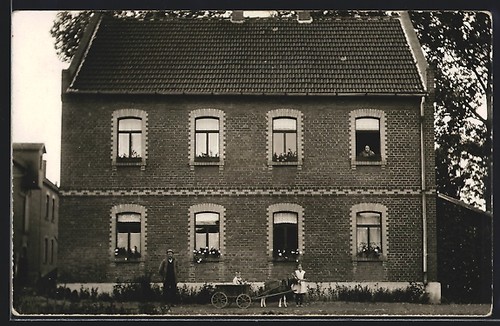Foto gispersleben haus mit - foto-ak,