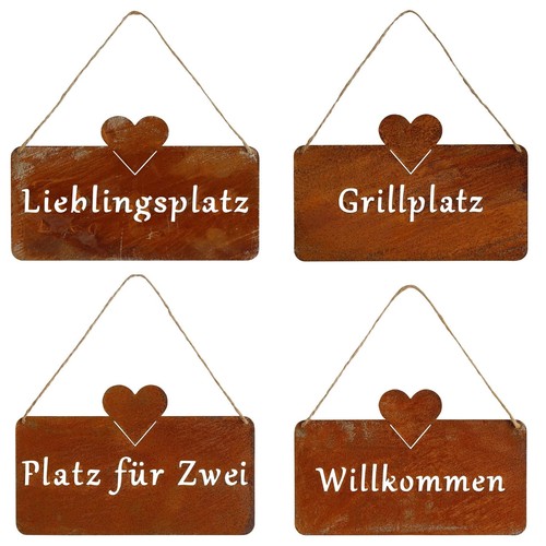 Rost schild lieblingsplatz - schild,