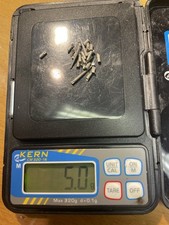 Goldhaltige Dentallegierung Permadorstiftreste  Goldgehalt Ca. 50-60%