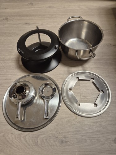 Fondue set edelstahl mit - edelstahl,