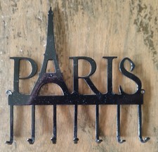 Wandhaken PARIS schwarz Haken Schlüssel Waschlappen Schmuck Schnürsenkel Univers