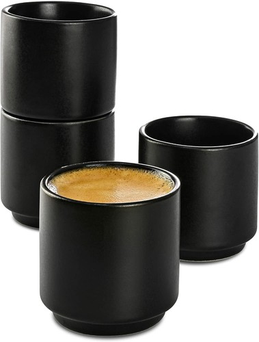 Espressotassen schwarz 70ml - schwarz,