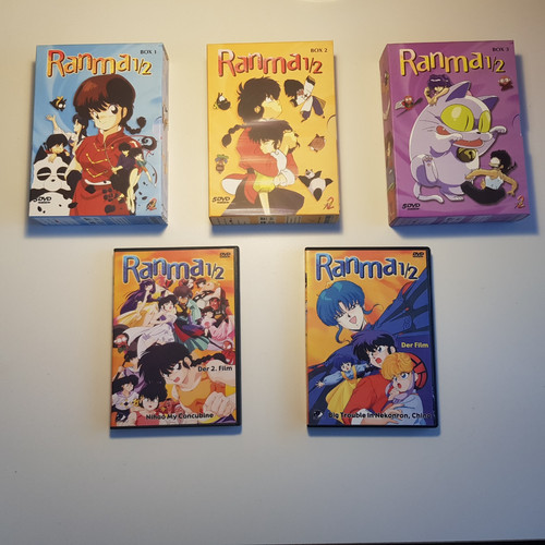 Ranma dvd serienboxen - serienboxen, 1,2,3