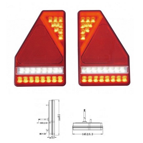 Led rückleuchten set - led,
