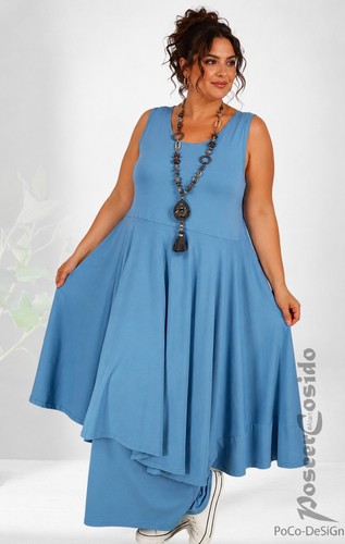 Lagenlook top shirt kleid - lagenlook,