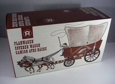 Hausser Elastolin Original Leerkarton 7702 Planwagen 7 cm Wildwest Kutsche OVP 