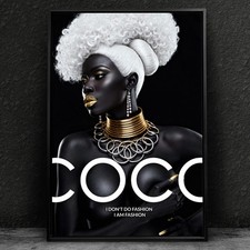 ✅ WANDBILD LUXUS COCO FRAU