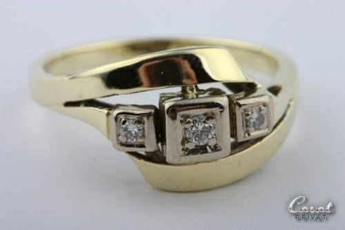 Brillantring 14k 585 gelb - brillantring,