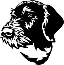 DEUTSCH DRAHTHAAR Aufkleber -