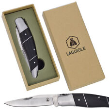 LAGUIOLE Taschenmesser "  Black Wood " Klappmesser Jagdmesser Edelstahl Messer