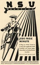 NSU Wanderer Motorrad Reklame 1930 Neckarsulm Werbung