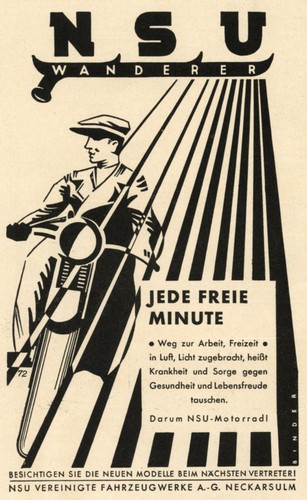 Nsu wanderer motorrad - nsu, reklame