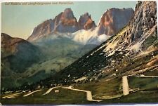 Fotoansichtskarte Pass Pordoijoch gegen Langkofel Dolomiten Italien - ungelaufen