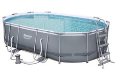BESTWAY Frame Pool grau 488 x