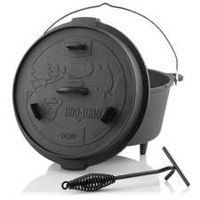 BBQ-Toro Dutch Oven DO9F, 9,0 L Forest Gusseisen Kochtopf, Gusstopf *B-Ware*